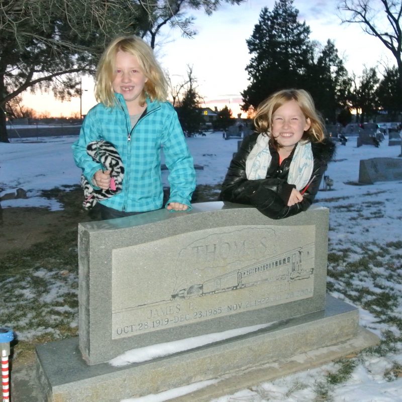@Great-Grandma & Great Grandpa Thomas' grave